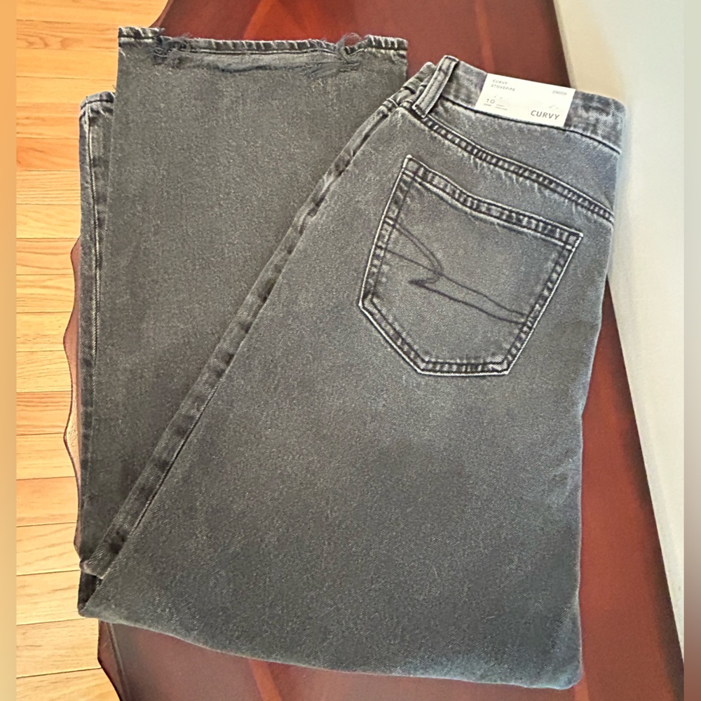 NWT American Eagle Charcoal Denim Jeans w